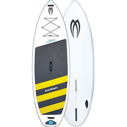 Badfish - Rivershred Inflatable Stand-Up Paddleboard - White/Yellow