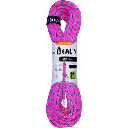 Beal - Tiger Unicore Dry Cover Climbing Rope - 10mm - Fuchia
