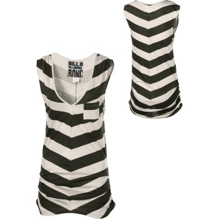 Billabong - Fader Stripe V-Neck Shirt - Sleeveless - Women's