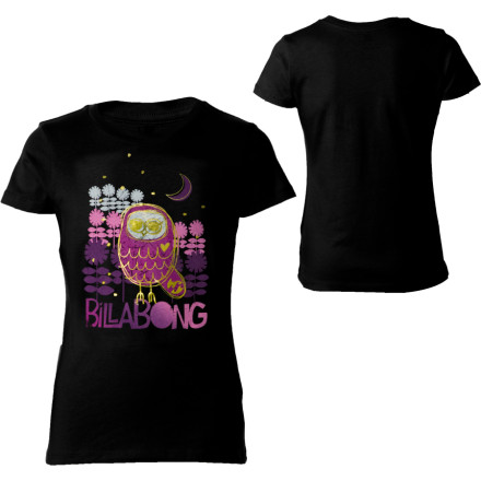Billabong Night Owl T Shirt Short Sleeve Girls