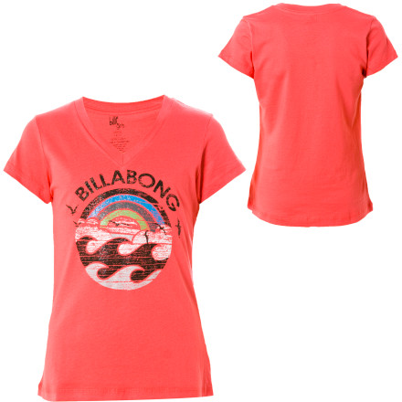 Billabong Birdie V Neck T Shirt Short Sleeve Girls