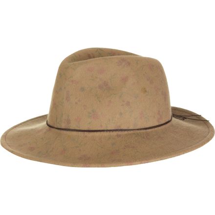 Brooklyn Hats - Flores Rose Print Wool Felt Rancher Hat