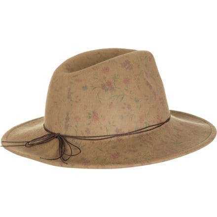 Brooklyn Hats - Flores Rose Print Wool Felt Rancher Hat