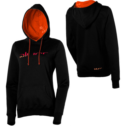 Blurr Slice Logo Hooded Sweatshirt Womens