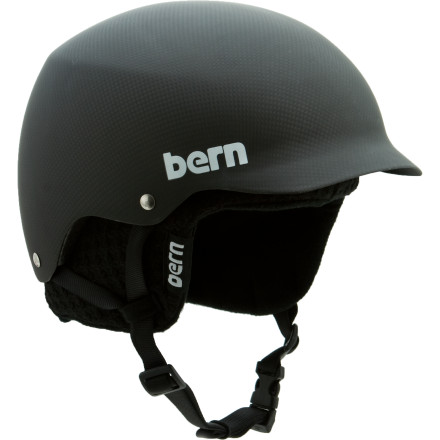Bern Carbon Fiber Baker EPS Visor Helmet wKnit Liner