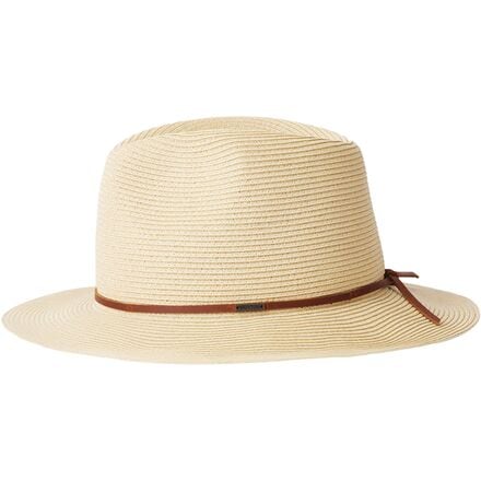 Brixton - Wesley Straw Packable Fedora - Tan