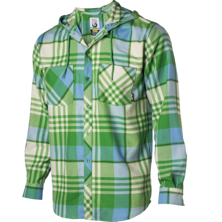 Burton Ruckus Flannel Hooded Shirt - Long-Sleeve - Men's