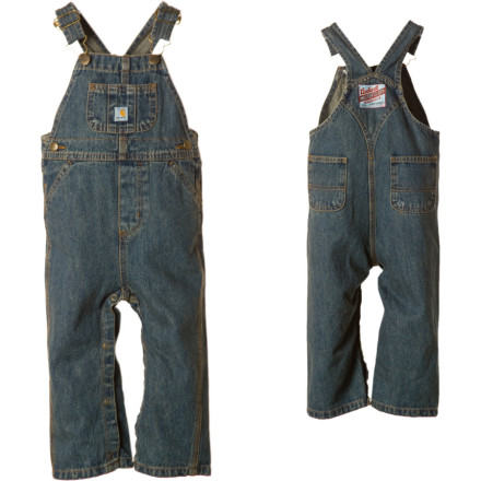 Carhartt Washed Denim Bib Overall Infant Girls