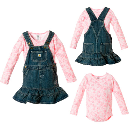 Carhartt Denim Jumper Set Infant Girls