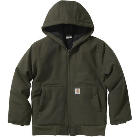 Carhartt - Canvas Insulated Hooded Active Jacket - Boys' - Olive