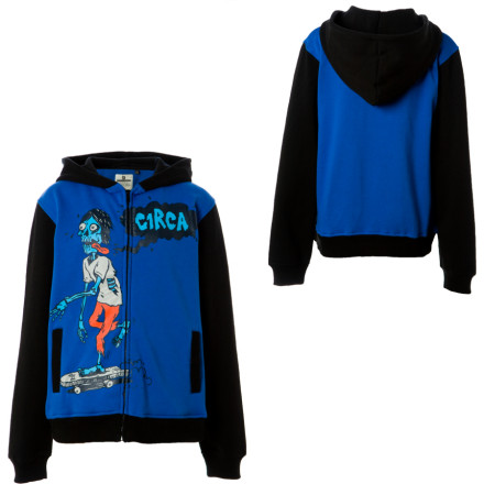 C1RCA Zombie Full Zip Hooded Sweatshirt Boys