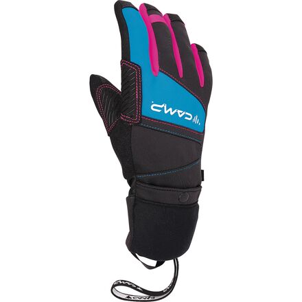 CAMP USA - G Comp Warm Glove - Women's - Black/Light Blue/Fuchsia