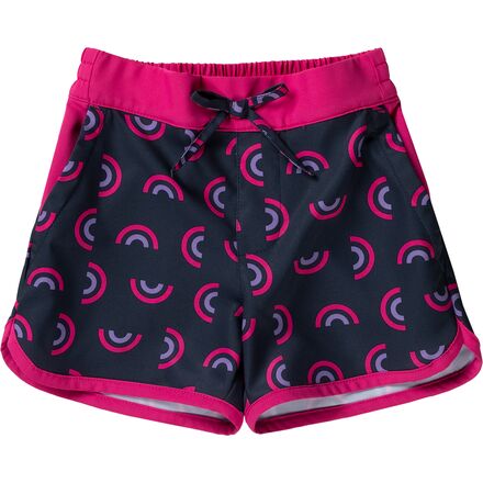 Columbia - Sandy Shores Board Short - Toddler Girls' - Nocturnal Rainbowy/Ultra Pink