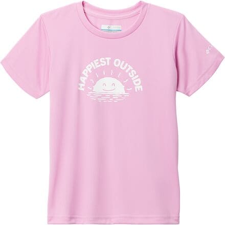 Columbia - Fork Stream Short-Sleeve Graphic Shirt - Girls' - Cosmos/Happier Outside
