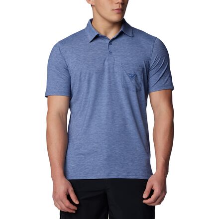 Columbia - PFG Uncharted Polo - Men's - Bluebell Heather