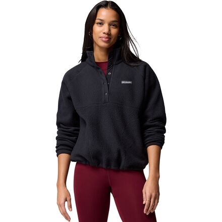 Jasper Ridge Pebbled Fleece Half Snap Pullover - Women's