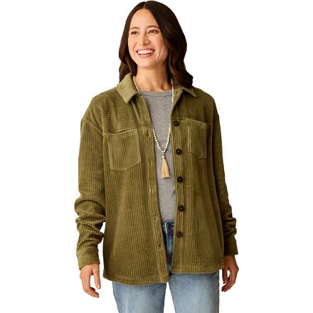 Hudson Stretch Cord Shacket - Women's