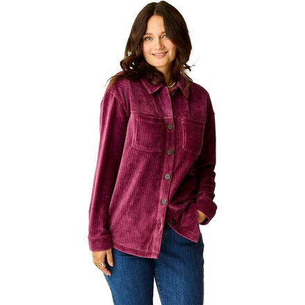 Hudson Stretch Cord Shacket - Women's