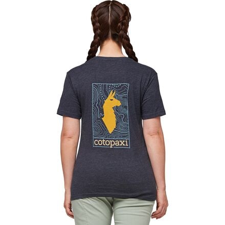 Cotopaxi - Llama Map Organic T-Shirt - Women's - Graphite