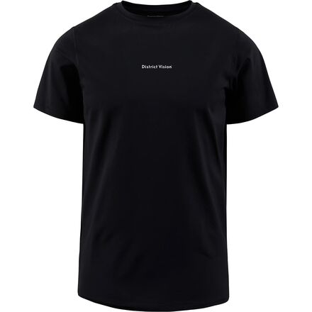 District Vision - Ultralight Aloe Short-Sleeve Shirt - Men's - Black Wordmark