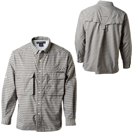 ExOfficio Air Strip Lite Micro Plaid Shirt Long Sleeve Mens