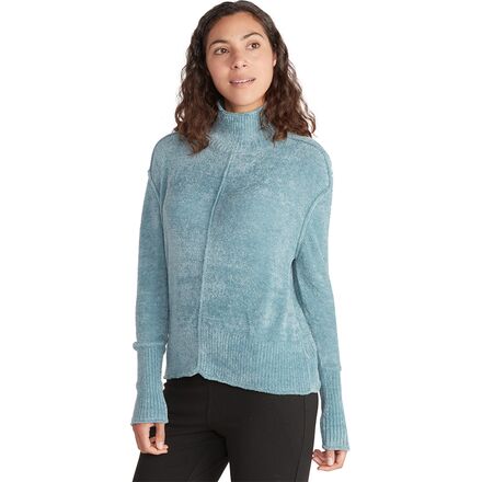 ExOfficio - Irresistible II Adelme Funnel Neck Sweater - Women's - Smoke Blue