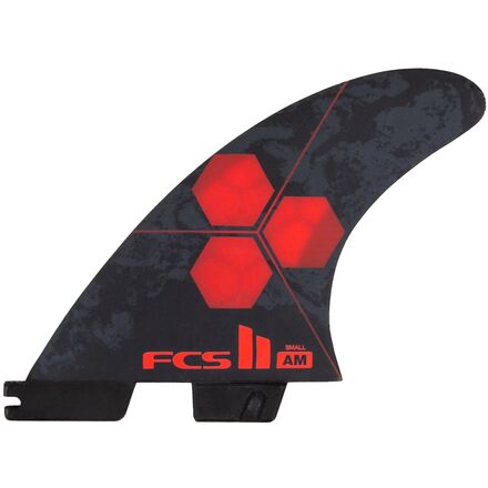 FCS - AM PC Thruster Surfboard Fins - Red