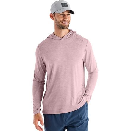 Free Fly - Shade Hoodie - Men's - Heather Adobe Red