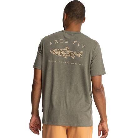Free Fly - Trout Camo Pocket T-Shirt - Men's