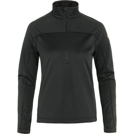 Fjallraven - Abisko Lite Fleece 1/2-Zip - Women's - Black