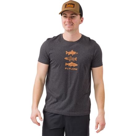 Flylow - Trout T-Shirt - Men's - Shadow Heather