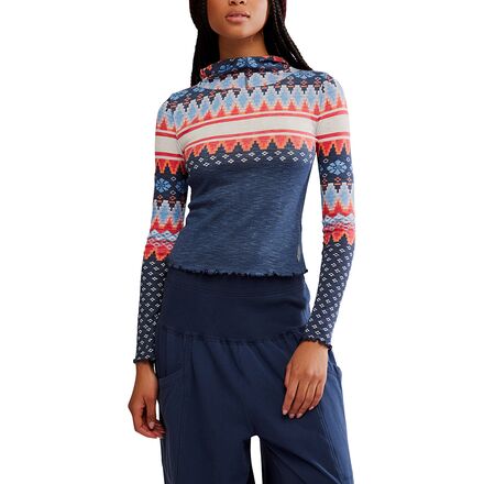Printed Breathe Easy Long Top - Women's