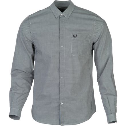 Fred Perry USA - Mechanical Stretch Gingham Shirt -Long-Sleeve - Men's