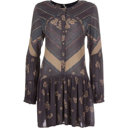 Free People - From Your Heart Printed Rayon Gauze Dress - Women's