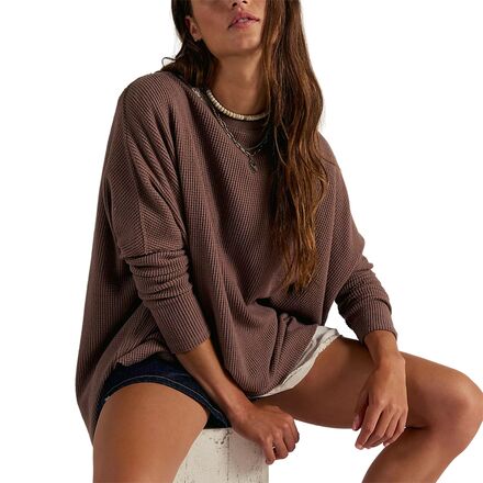 Latte Blues Thermal Solid Top - Women's