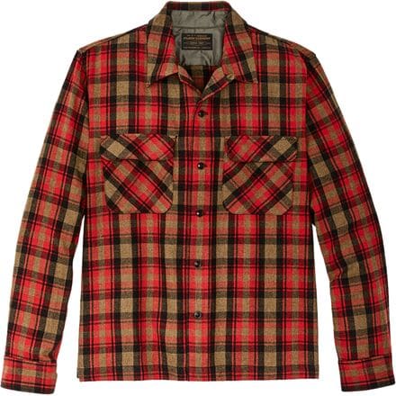 Filson - Buckner Wool Camp Shirt - Men's - Red/Dark Earth/Brown