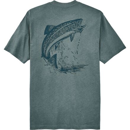 Filson - Short-Sleeve Frontier Graphic T-Shirt - Men's - Balsam Green/Salmon