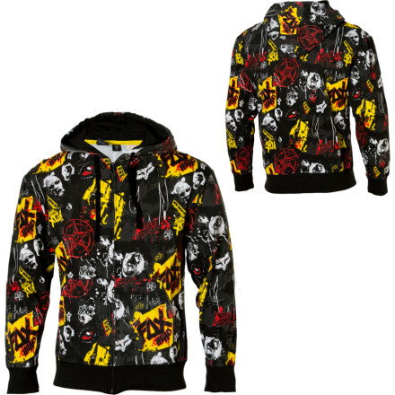 Fox Slasher Full Zip Hooded Sweatshirt Mens