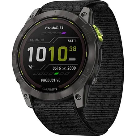 Garmin - Enduro 2 Smartwatch - Carbon Gray DLC/UltraFit Nylon Strap