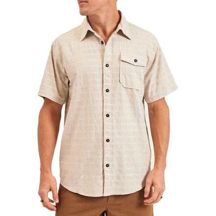 Howler Brothers - San Gabriel Short-Sleeve Shirt - Men's - Diamond Dobby/Off White