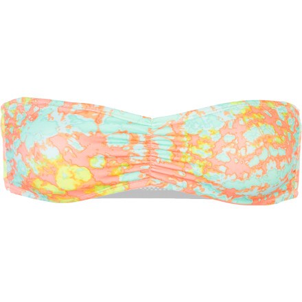 Hurley - Mango Tie-Dye Bandeau Bikini Top - Women's