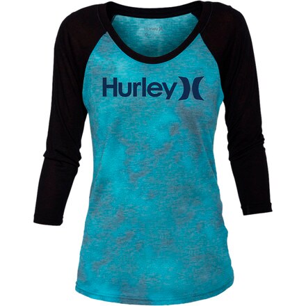Hurley - One & Only Cloud Raglan T-Shirt - 3/4-Sleeve - Women's