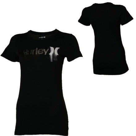 Hurley Chalk And Only YC Perfect Crew Short Sleeve Womens