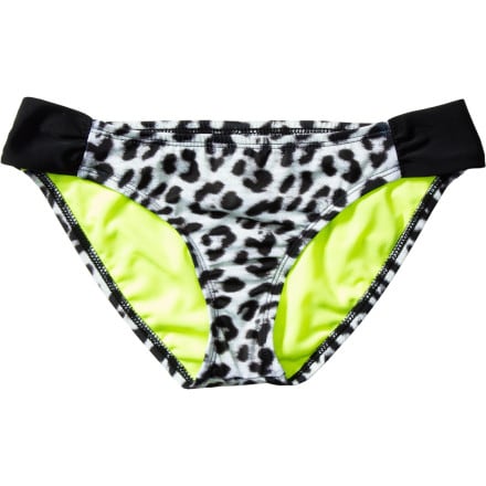 Hurley - Leopard Aussie Tab Side Bikini Bottom - Women's