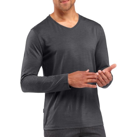 Icebreaker - Tech Lite V-Neck T-Shirt - Long-Sleeve - Men's 