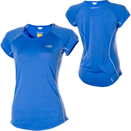 Icebreaker GT Run Rush Crewe - Short-Sleeve - Women's