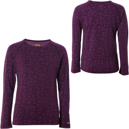 Icebreaker BodyFit 200 Crewe Print Top Infant Girls