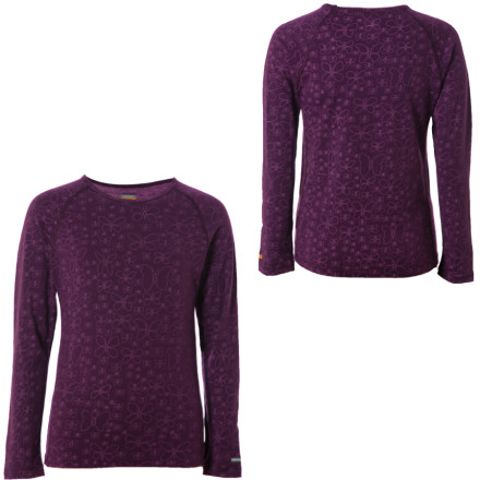 Icebreaker BodyFit 200 Crewe Print Top Little Girls