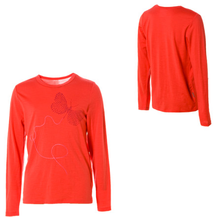 Icebreaker Superfine 150 Bella Tee Butterfly