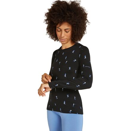 Merino 200 Oasis Snow Day Long-Sleeve Crewe - Women's